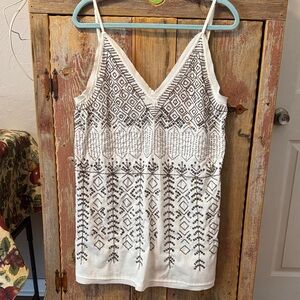 Free People white sequined slip dress.  Size medium. So cute and sexy!